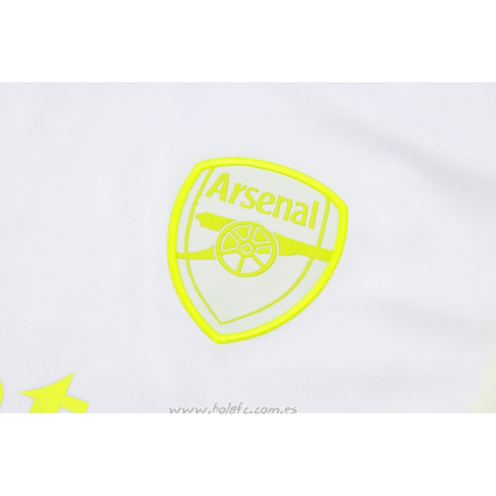 Chandal del Arsenal Manga Corta 2023-2024 Blanco - Pantalon Corto